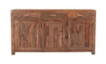 Three Door Three Drawer Wooden Sideboard - Image 2