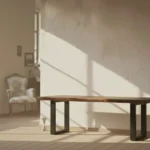 WOODEN CONSOLE TABLE (K/D)