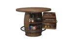Whiskey Barrel Bar Table - Image 2