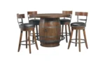 Whiskey Barrel Bar Table - Image 4