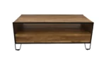 Woode Coffee Table with iron base - Image 2