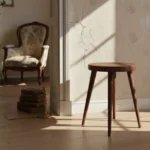 Wooden Bar Table in solid sheesham wood with brown finished