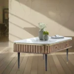 Wooden Coffee table with marble top