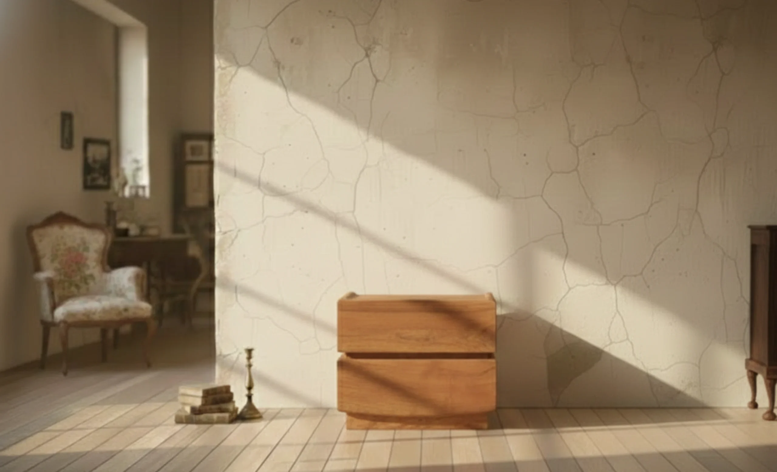 Wooden Live Edge Bedside Acacia wood in Natural Finish (KBAR007) Wooden Live Edge Bedside Acacia wood in Natural Finish - Image 1